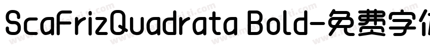 ScaFrizQuadrata Bold字体转换